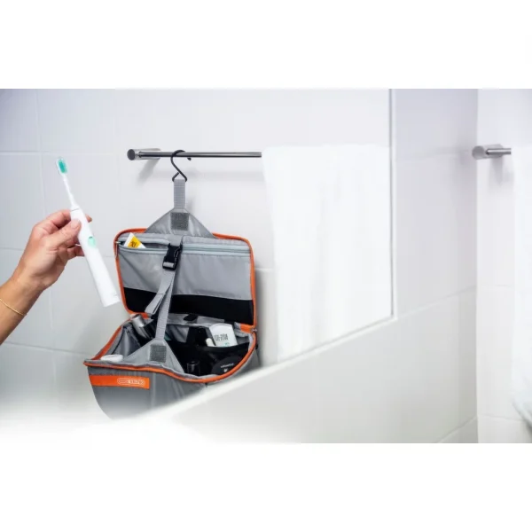 Organizador Ortlieb Toiletry para Duffle o Rack-Pack 5l. Gris