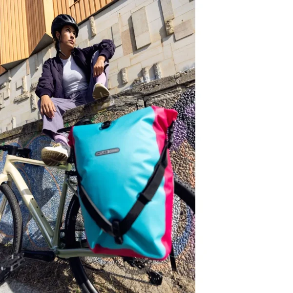 Alforja Urban Ortlieb BACK-ROLLER Cyber QL2.1 Alforja 20l. Azul-Rosa Fluo