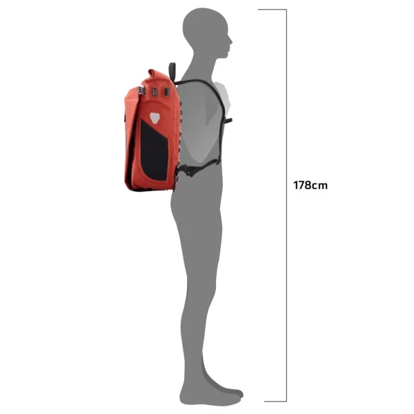 Mochila Ortlieb VARIO PLUS QL2.2 26L Dark Chili