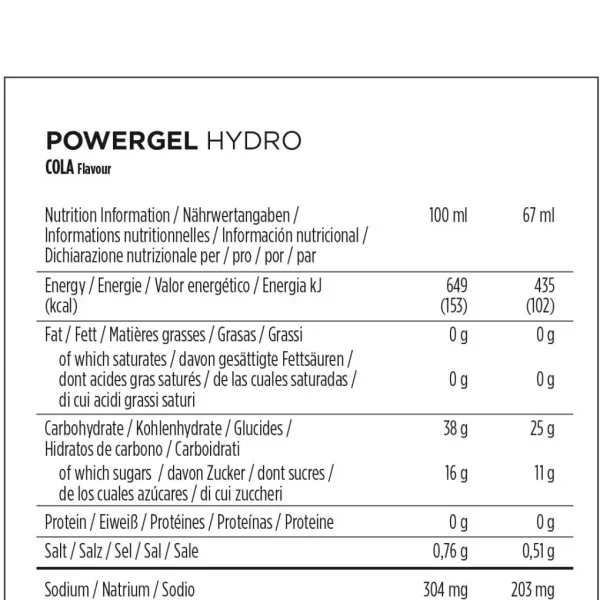 PowerBar PowerGel Hydro Cola + Cafeina 1 unidad suelta