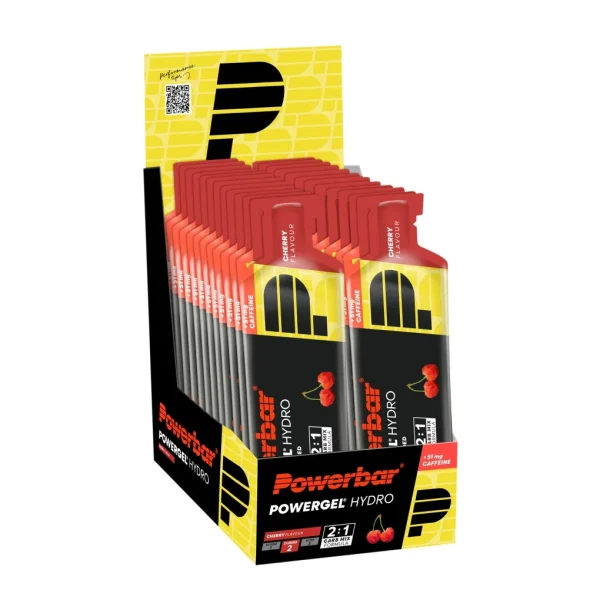 PowerBar PowerGel Hydro Cereza Cafeína 24 unidades