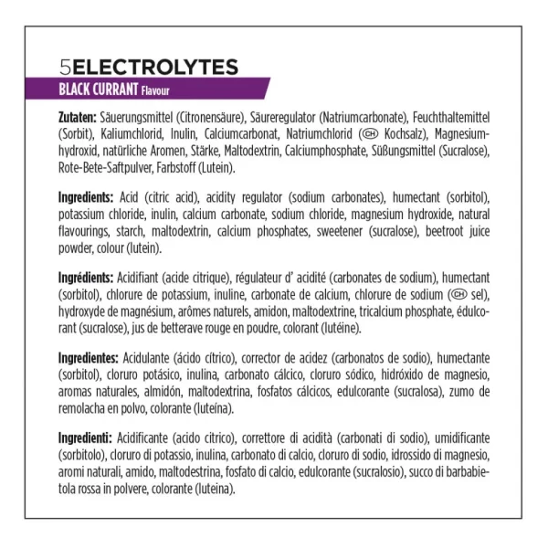 PowerBar Tubo 5 Electrolitos Grosella 12 unidades