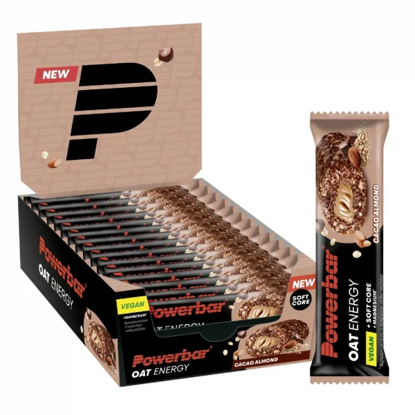 Barrita PowerBar OAT Energy Avena Chocolate, con relleno de Almendra 15u*50gr